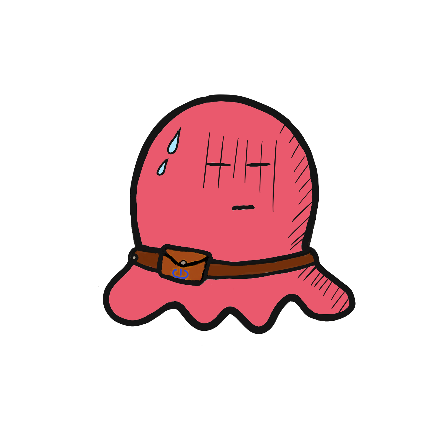 恥をかいて焦るタコ