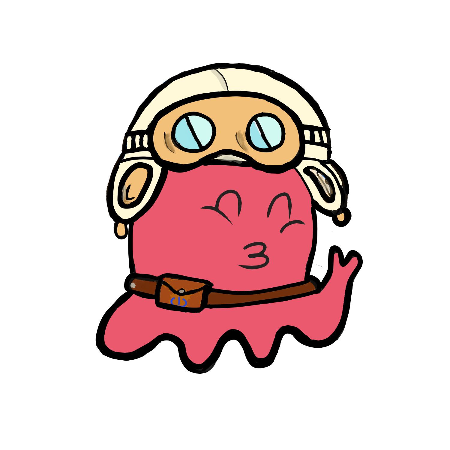 謙遜をするタコ