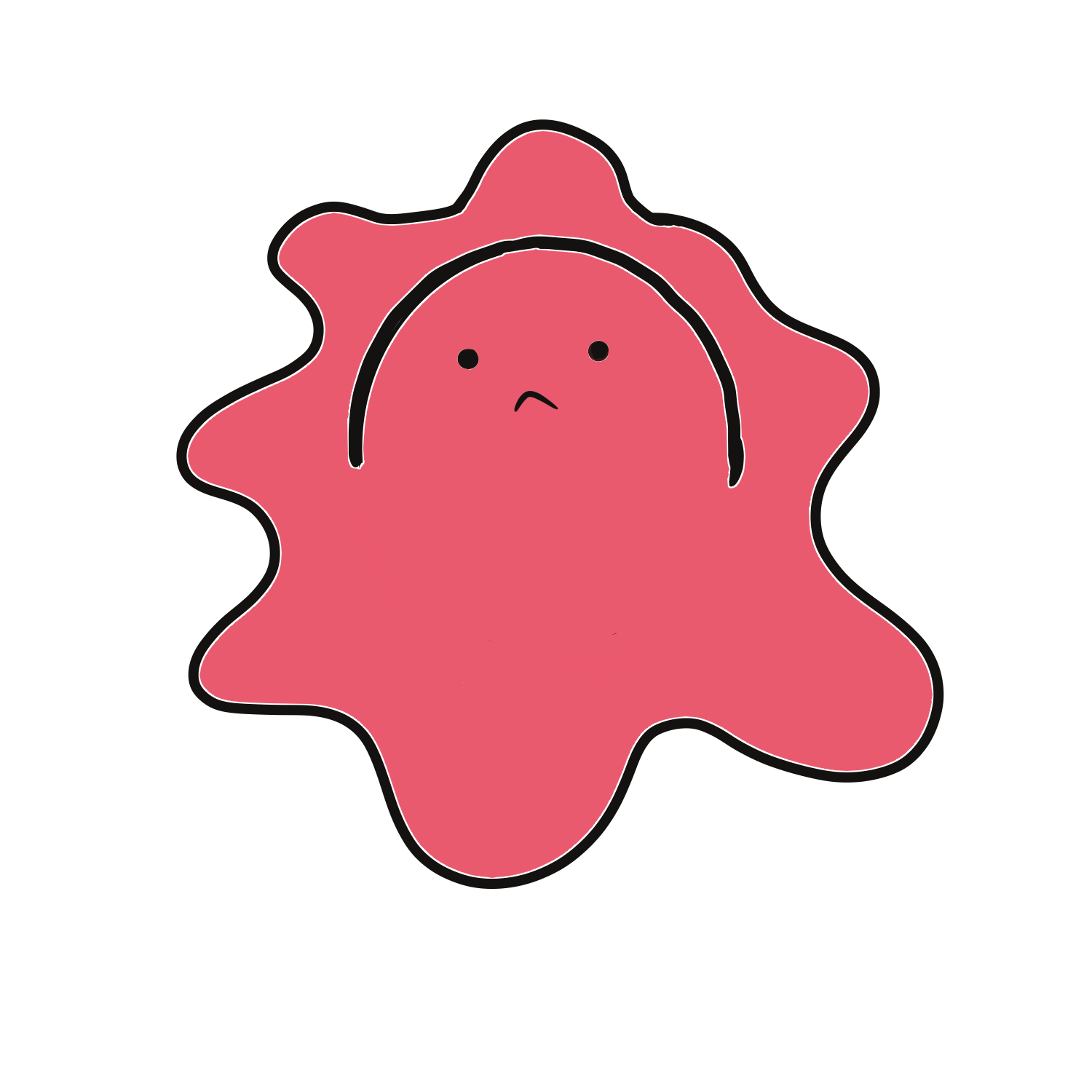 上を見上げているタコ2